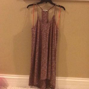 Purple shift dress